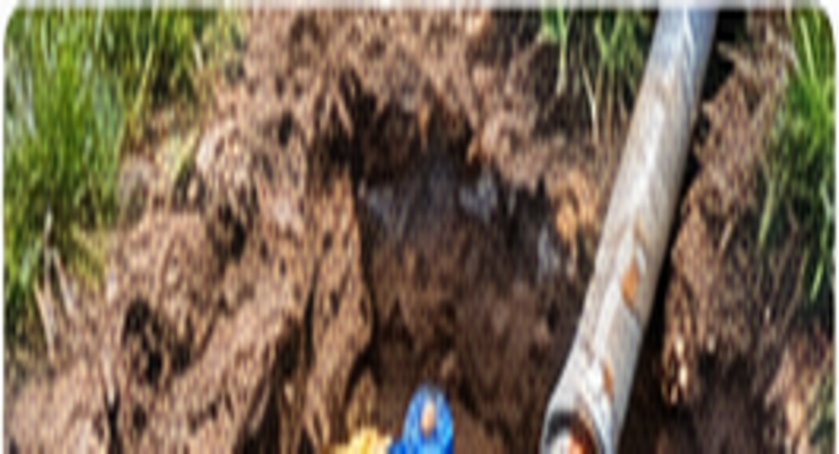 Underground water line leak detection equipment in soil